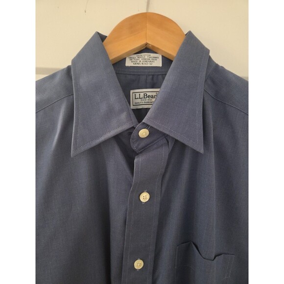 #69 LL Bean, RN#71341, 100% Cotton Buttoned Down, Blue 15.5 - 32 - Picture 2 of 4